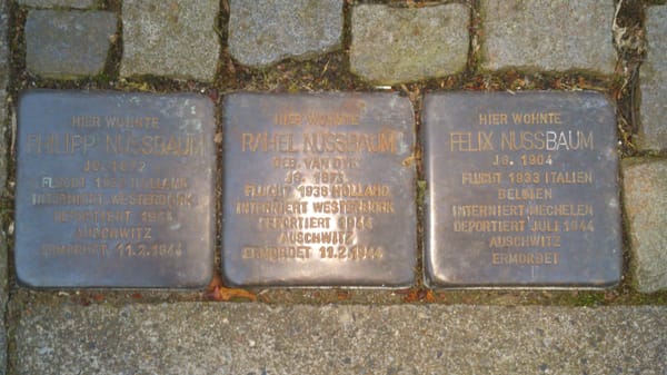 Die Sendung mit der Maus und dem Stolperstein von Felix Nussbaum