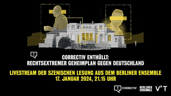 „Geheimplan gegen Deutschland“, szenisch vorgelesen